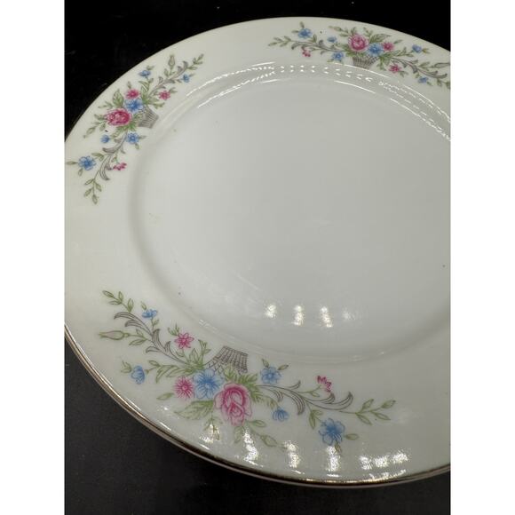 set of 6 Vtg Florenteen Fine China Lunch Salad Plates Fantasia Pattern Japan - Picture 2 of 5
